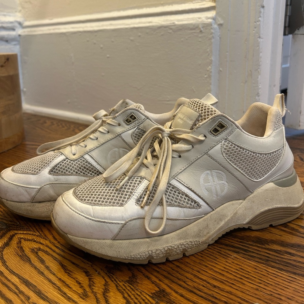 Anine Bing Cream Sneakers